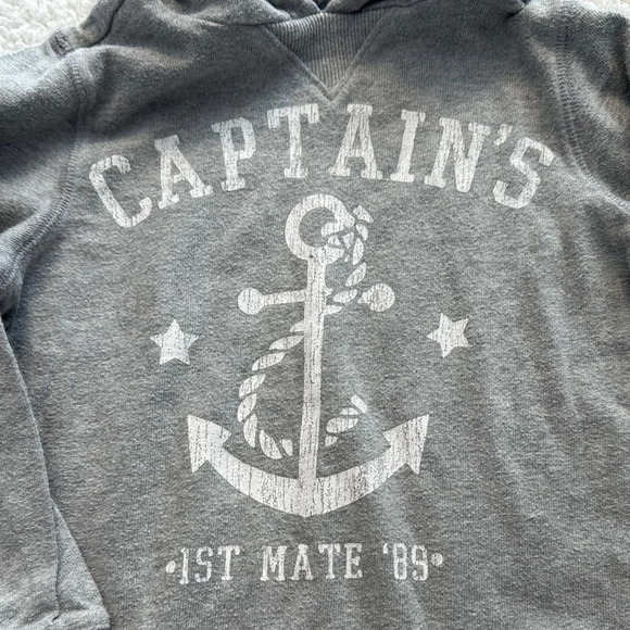 Carter's Gray Anchor Graphic Hoodie Sweatshirt - Picture 3 of 5